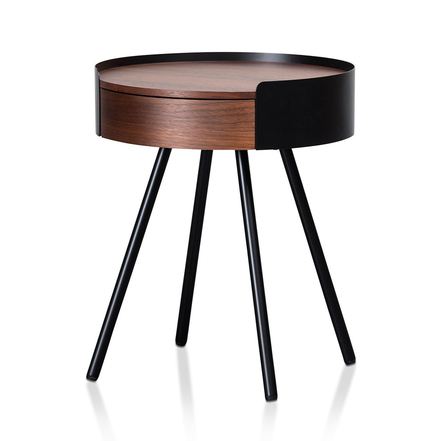 CST6918-SD Round Side Table - Full Black