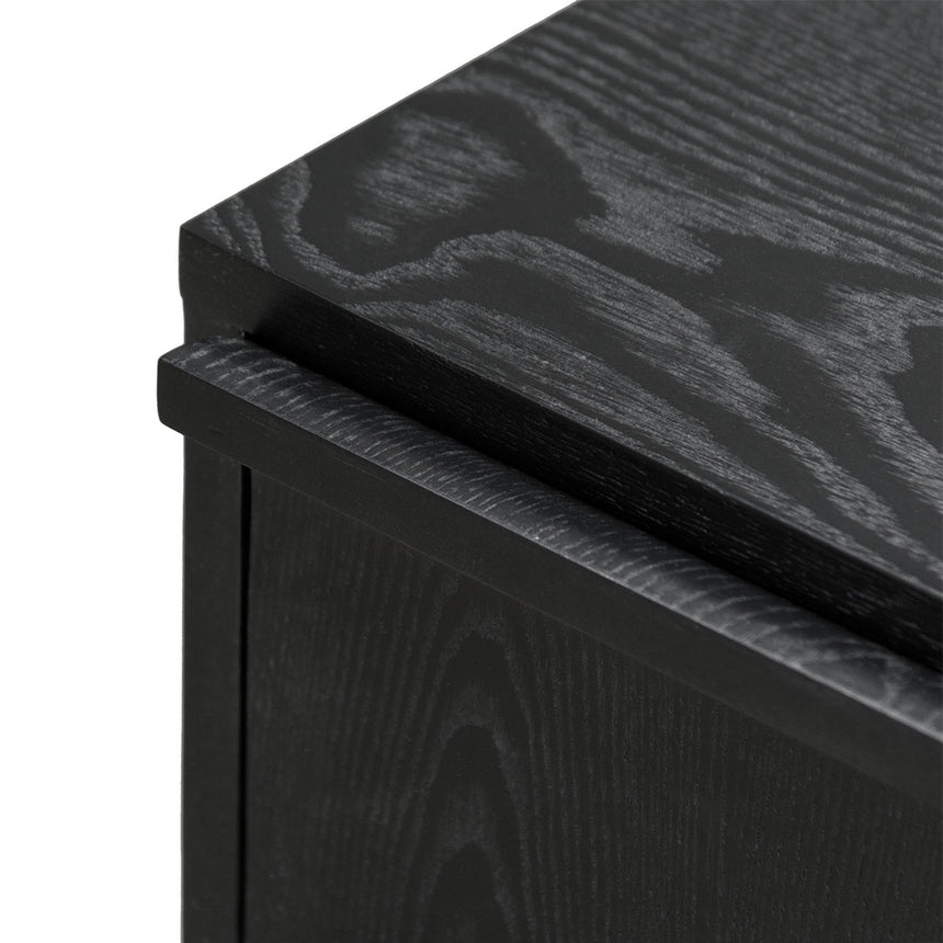 CST8244-DR Bedside Table - Full Black | Calibre Furniture