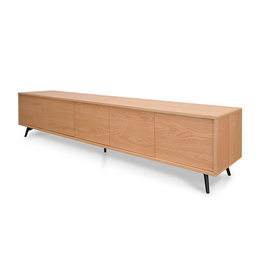 CTV2810-KD Entertainment TV Unit - Natural with Black Legs