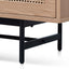 CTV6406-KD 2m Natural Oak TV Entertainment Unit - Rattan Doors