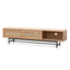 CTV6406-KD 2m Natural Oak TV Entertainment Unit - Rattan Doors