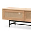 CTV6406-KD 2m Natural Oak TV Entertainment Unit - Rattan Doors