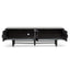 CTV6619-OW 1.8m Wooden TV Entertainment Unit - Black
