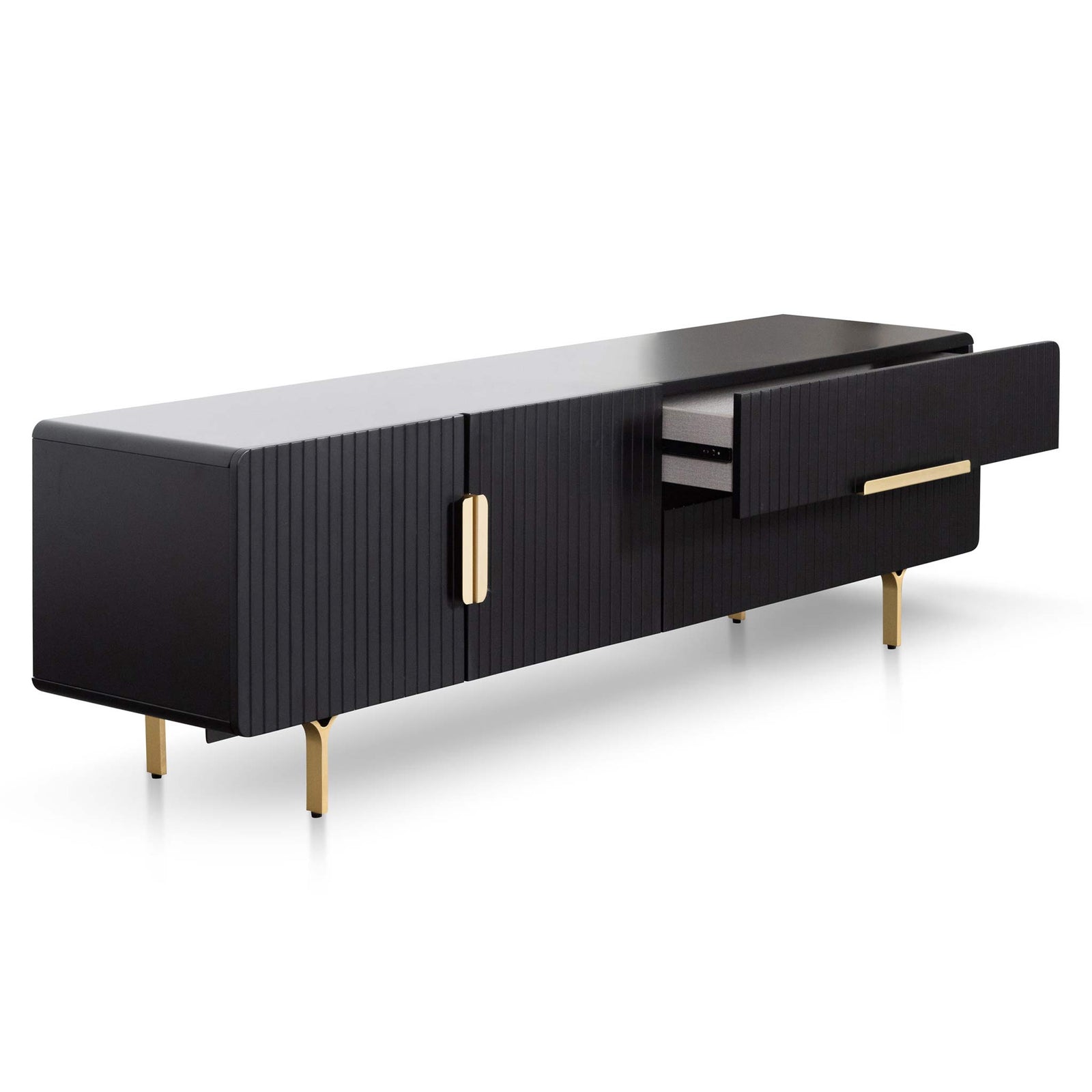 CTV6736IG Matte Black TV Entertainment Uni... Calibre Furniture