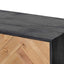 CTV6754-NI 2.1m Wooden TV Entertainment Unit - Natural - Rustic Black