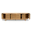 CTV8192-NI 2.2m Rattan Doors TV Entertainment unit - Natural