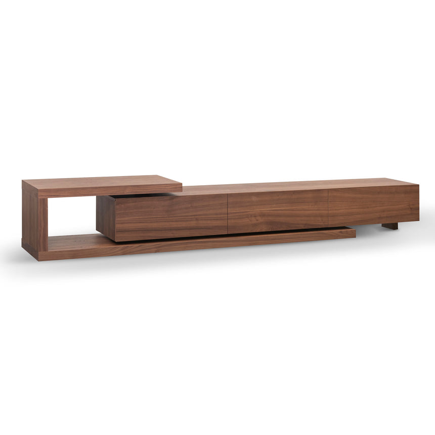 CTV8231-BB Extendable TV Entertainment Unit - Walnut