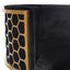 CLC2612-BS Lounge Chair In Black Velvet Seat - Brushed Gold
