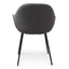 CDC2750-SE - PU Leather Dining Chair - Antique Black - Charcoal Velvet (Set of 2)