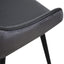 Ex Display - CDC2750-SE - PU Leather Dining Chair - Antique Black - Charcoal Velvet
