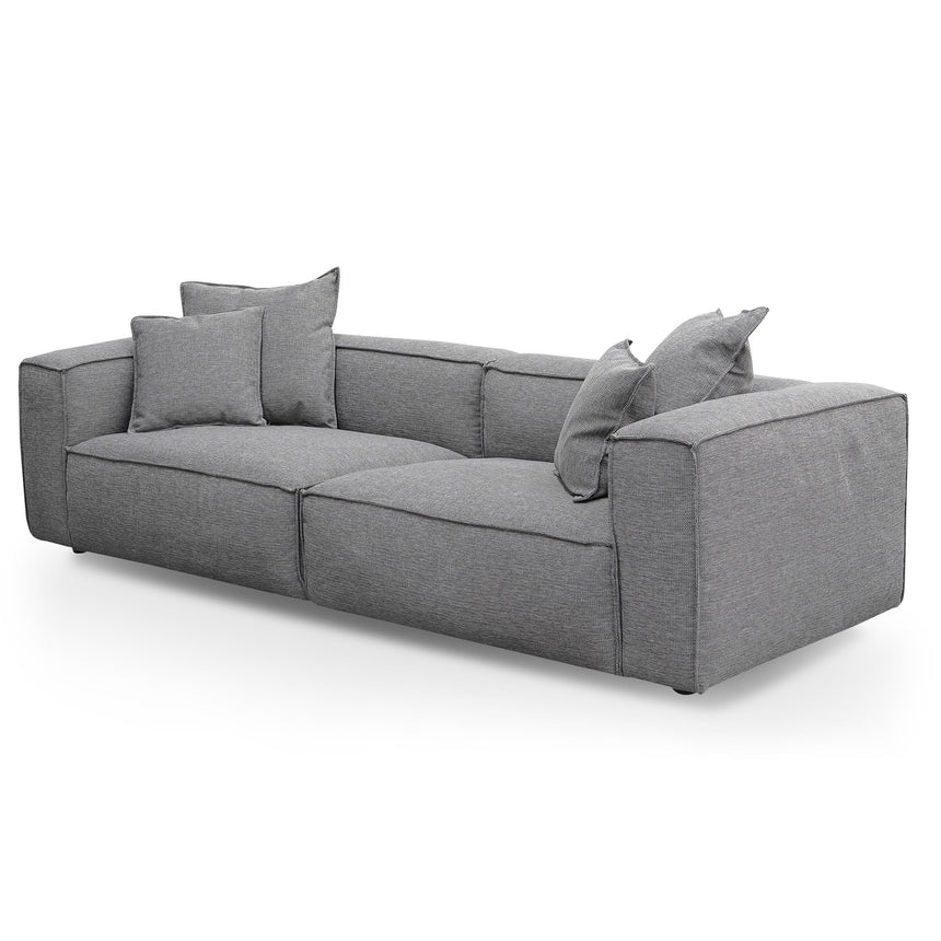 CLC2734-KSO 4 Seater Sofa with Cushion and Pillow - Graphite Grey