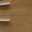 COT2861-SN 1.95m Executive Desk Right Return - Black Frame with Natural Top and Drawers