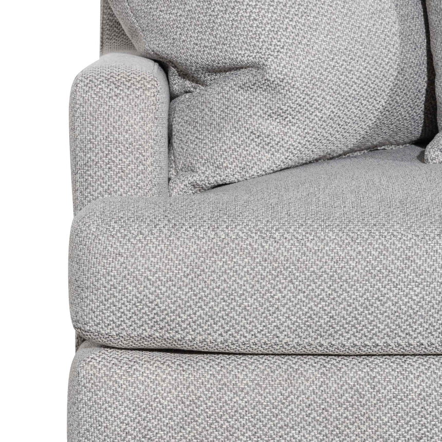 CLC6373-CA 3 Seater Right Chaise Fabric Sofa - Grey