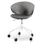 COC6194-LF Office Chair - Charcoal with White Base