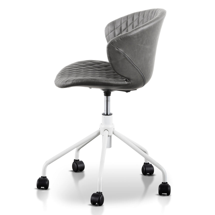 COC6194-LF Office Chair - Charcoal with White Base