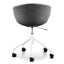 COC6194-LF Office Chair - Charcoal with White Base