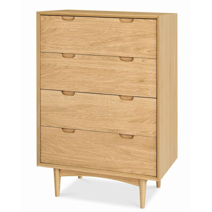 CDT8741-KK 160m Travertine Chest of Drawers - Creme Ash