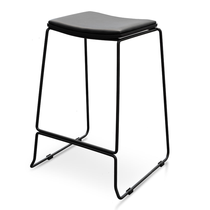 CBS8633-SE - 68cm Fabric Bar Stool - Spec Charcoal - (Set of 2)