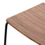 CBS2456-NH Bar Stool With Walnut Timber Seat - Black Frame
