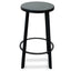 CBS2466-NH 65cm Bar Stool With Black Timber Seat - Black Frame