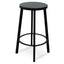 CBS2466-NH 65cm Bar Stool With Black Timber Seat - Black Frame