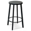 CBS2466-NH 65cm Bar Stool With Black Timber Seat - Black Frame