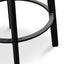 CBS2467-NH 65cm Bar Stool -With Natural Timber Seat - Black Frame