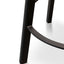 CBS2467-NH 65cm Bar Stool -With Natural Timber Seat - Black Frame