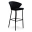 Ex Display - CBS2521-DW 75cm Bar Stool - Black Velvet