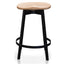 CBS2565-SU Bar Stool In Matt Black - Natural