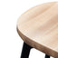 CBS2565-SU Bar Stool In Matt Black - Natural