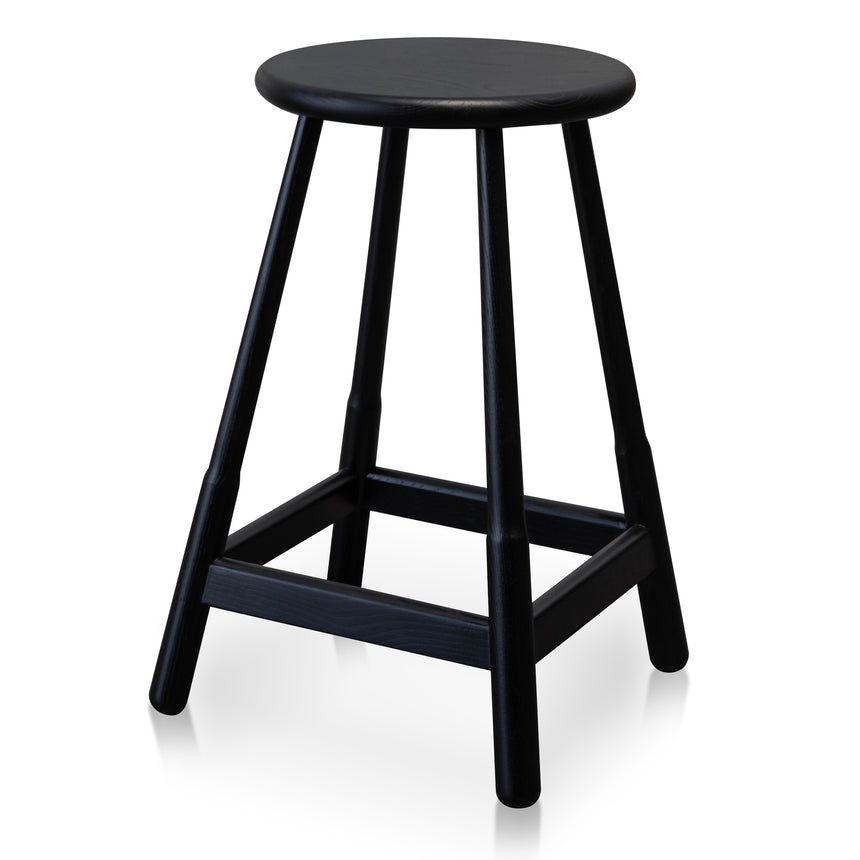 Ex Display - CDC6041-SD - Round Dining Armchair - Full Black