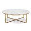 Ex Display - CCF1051-DW 100cm Round Marble Coffee Table