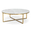 Ex Display - CCF1051-DW 100cm Round Marble Coffee Table