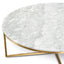 Ex Display - CCF1051-DW 100cm Round Marble Coffee Table