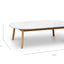 CCF2012-SD 110cm Marble Coffee Table - Natural Base