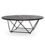 CCF2306-SD 100cm Coffee Table - Black Ash Veneer - Black Legs