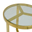 CCF2428-BS  50cm Side Table - Brushed Gold Base