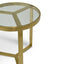 CCF2428-BS  50cm Side Table - Brushed Gold Base