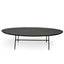 CCF2481-SD 117.5cm Coffee Table - Black Ash Veneer - Black Legs
