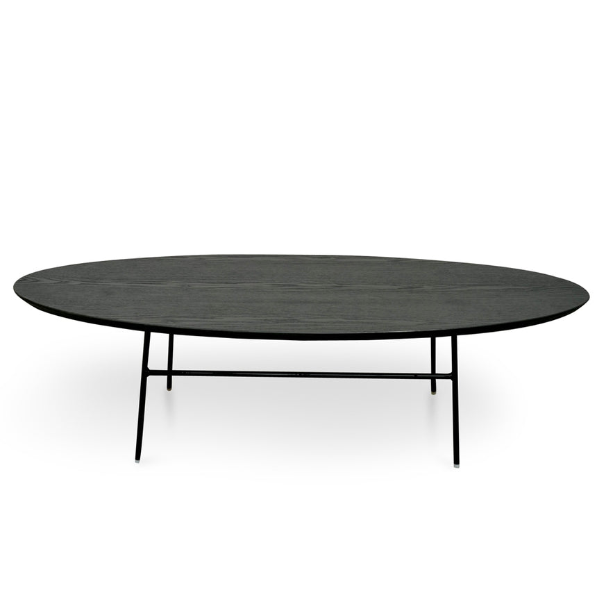 CCF2481-SD 117.5cm Coffee Table - Black Ash Veneer - Black Legs