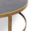 CCF2794-NI - Coffee Table - Black - Golden Base