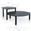 CCF2816-KD-CF2817-KD - Nest of Coffee tables - Black