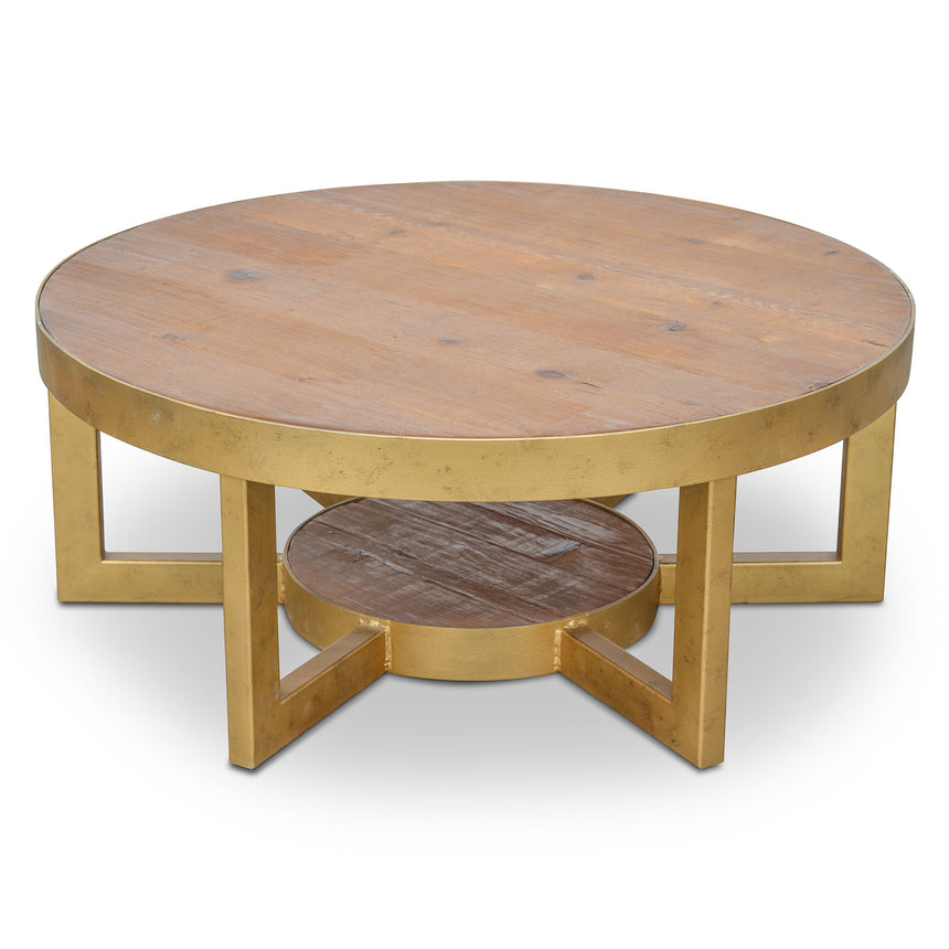 CCF6603-CN 1.1m Round Coffee Table - Natural Oak