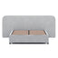 CBD6926-MI King Sized Bed Frame - Dusty Pepper Boucle with Storage