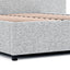 CBD6926-MI King Sized Bed Frame - Dusty Pepper Boucle with Storage