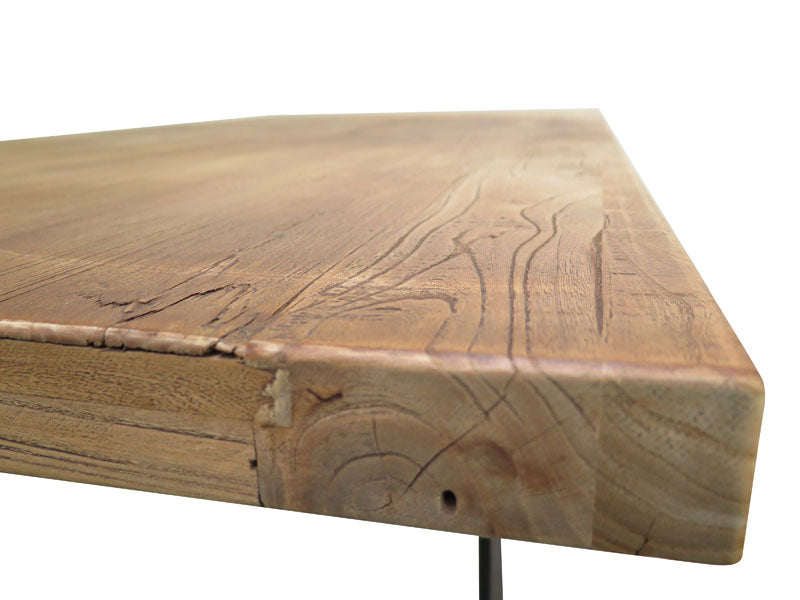 CDT542 Reclaimed Elm Wood Table 1.5m - Rustic Natural
