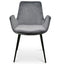 CDC2391-SE - Dining Chair - Dark Grey Velvet (Set of 2)