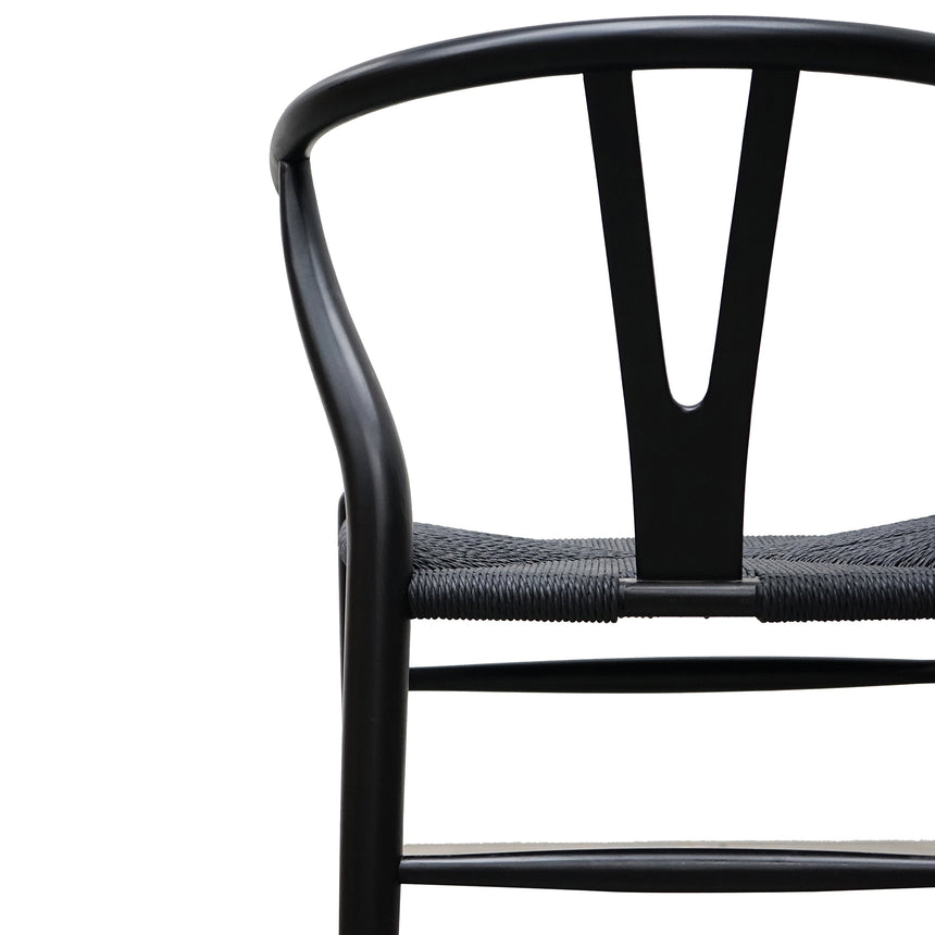 CDC2718-SD Cord Dining Chair - Full Black