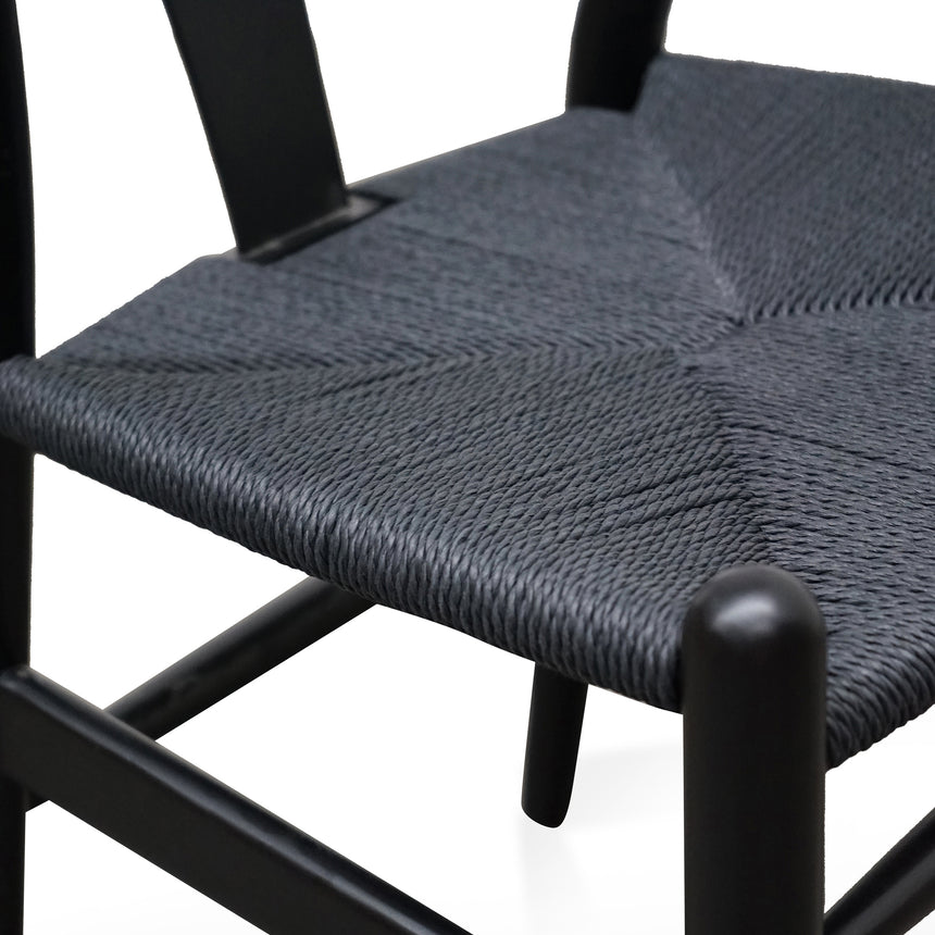 CDC2718-SD Cord Dining Chair - Full Black